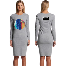 Load image into Gallery viewer, Mana Wahine Women&#39;s Long Sleeve Dress - Mana Collective